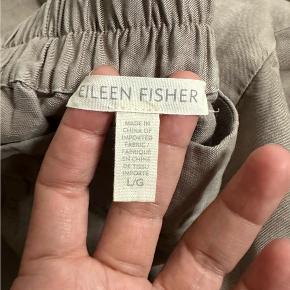 Eileen Fisher Women tan Chinos size L - Picture 2 of 6